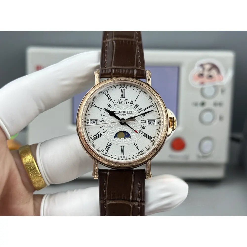 Swiss Replica Patek Grand Complication 5159 Rose Gold Perpetual Calendar - Image 4
