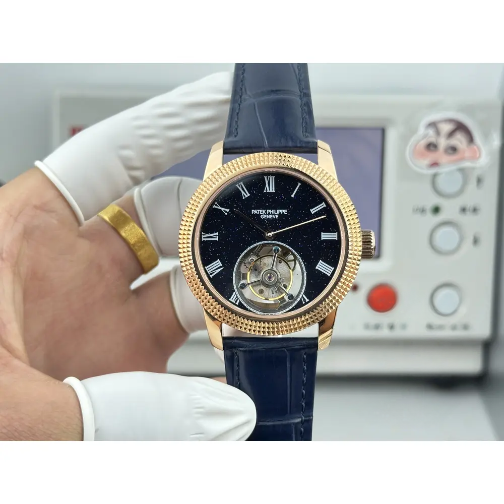 Swiss Replica Patek Philippe Grand Complications 42mm Tourbillon Night Sky Dial - Image 8