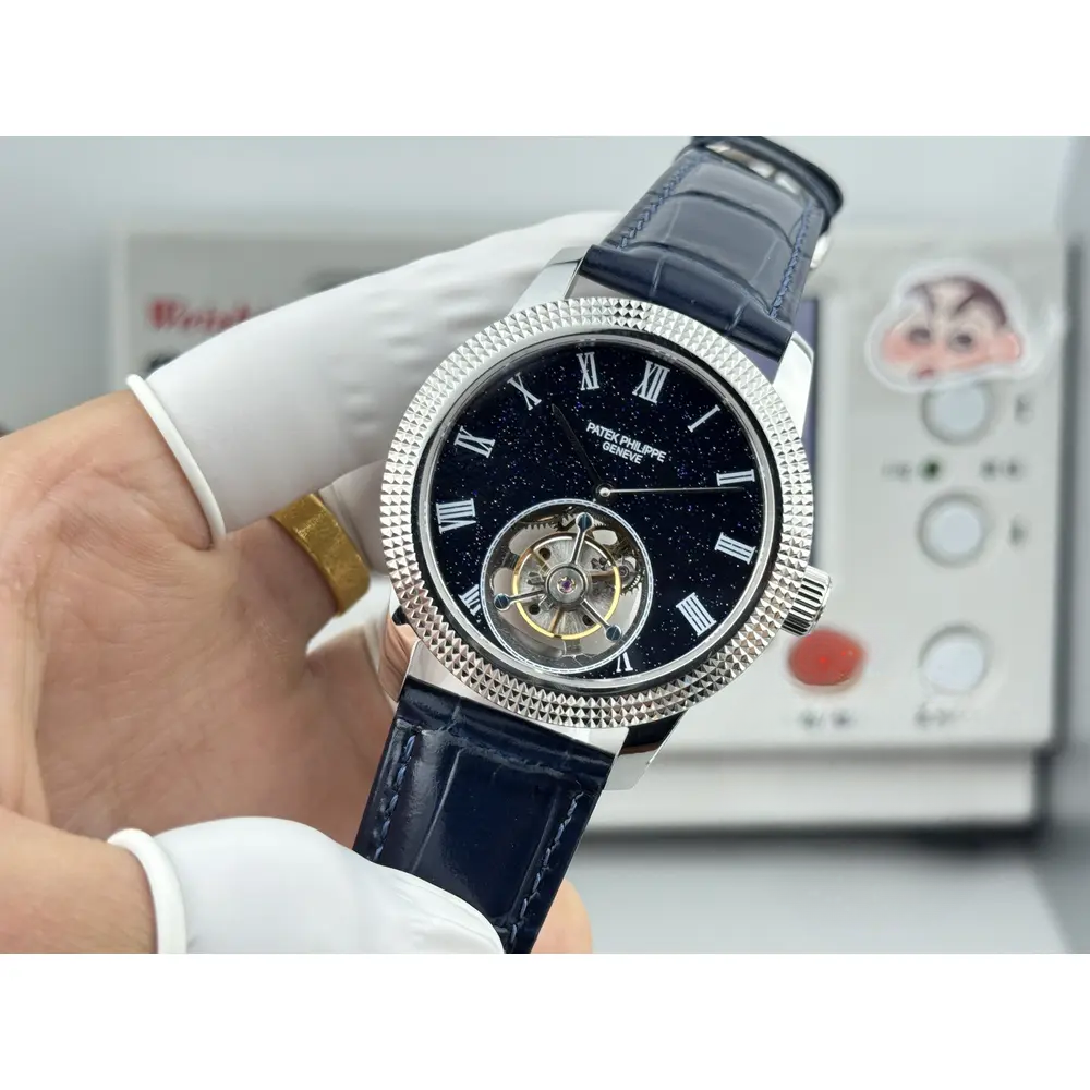Swiss Replica Patek Philippe Grand Complications 42mm Tourbillon Night Sky Dial - Image 6