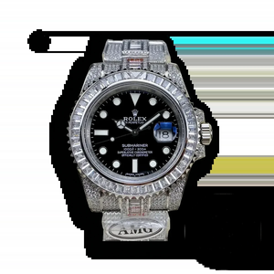 Replica Rolex Submariner Iced Out 116610LN-1 41mm Black Dial