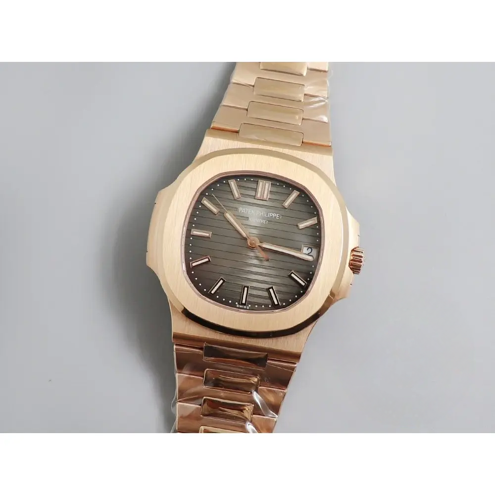 Replica Nautilus 5711/1R-001 Patek Philippe 40 mm, Rose Gold, Grey Dial - Image 2