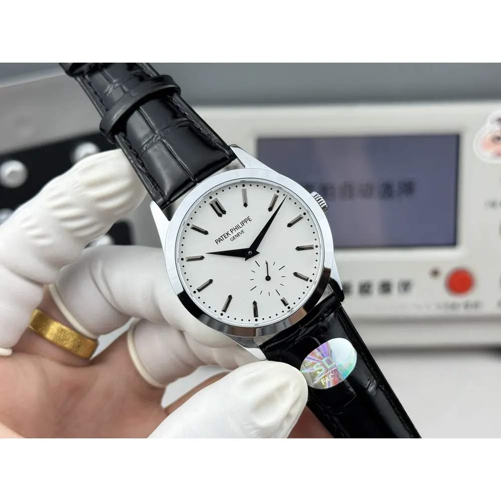 Replica Patek Philippe Calatrava 6196P-002 38mm White Dial - Image 4