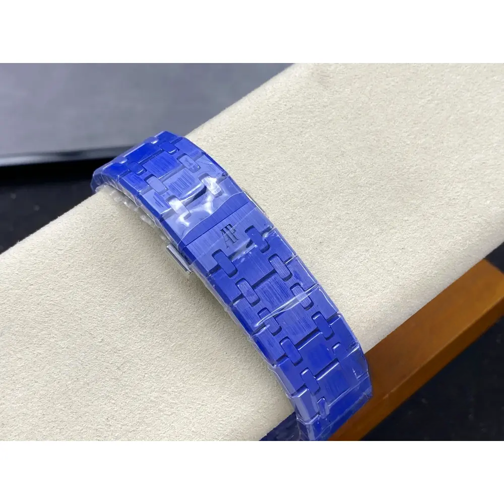 Super Clone Audemars Piguet Royal Oak Blue Dial 15500 Ceramic - Image 7