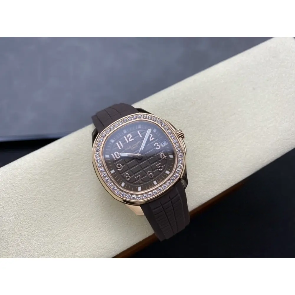 Replica Aquanaut 5268/200R-010 Patek Philippe Luce 38.8 mm, Rose gold, Brown Dial - Image 5