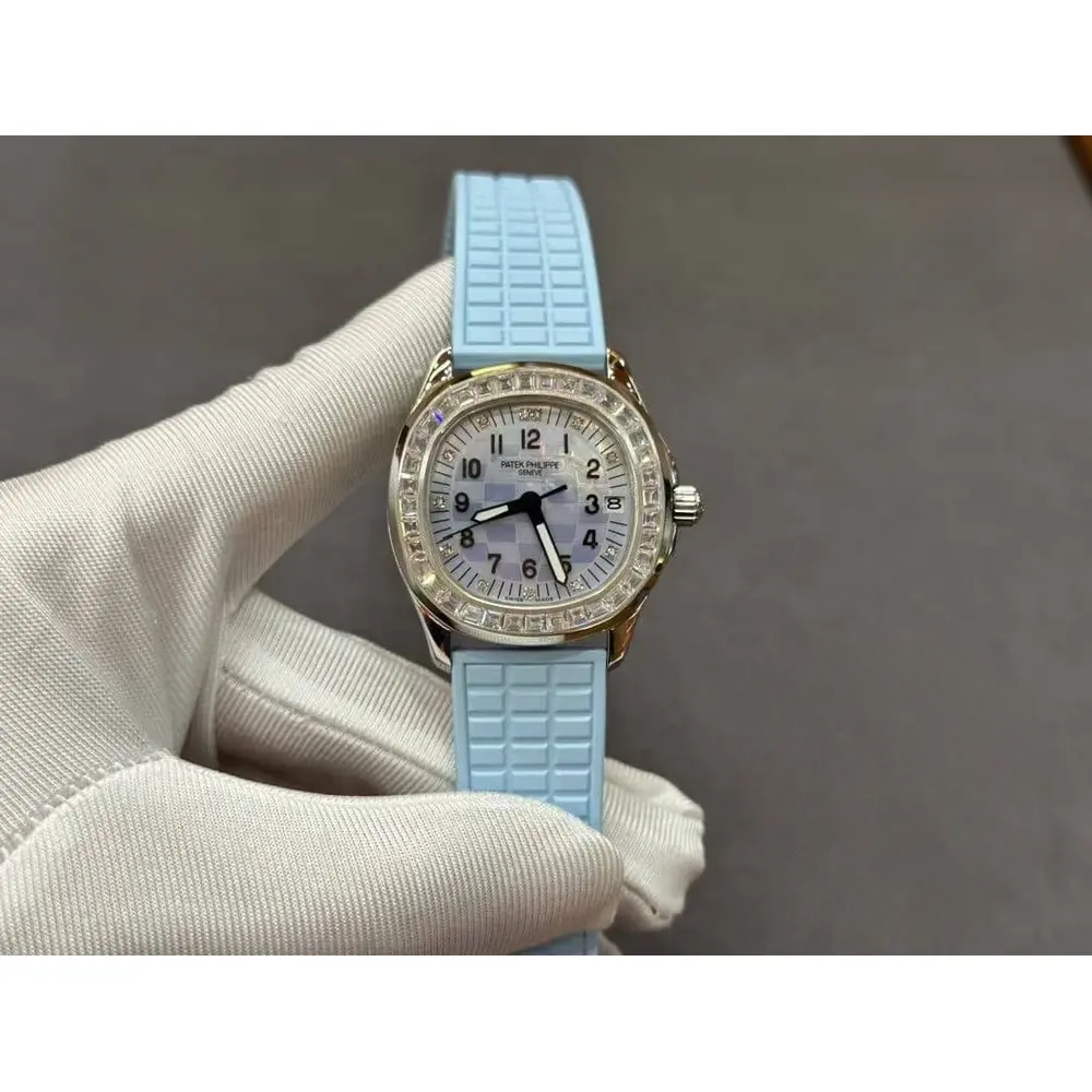 Super Clone Aquanaut 5072R-001 Patek Philippe 35.6 mm, White gold, Blue dial - Image 2