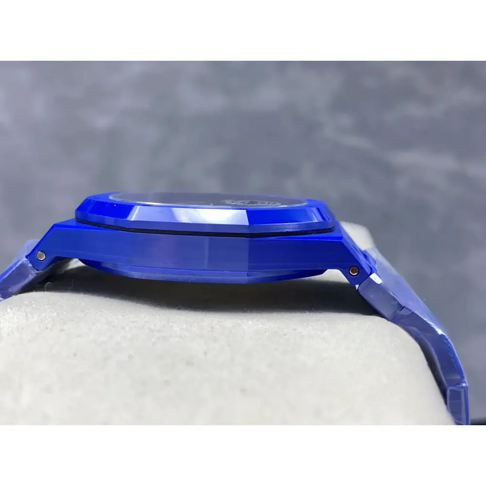 Super Clone Audemars Piguet Royal Oak Blue Dial 15500 Ceramic - Image 4
