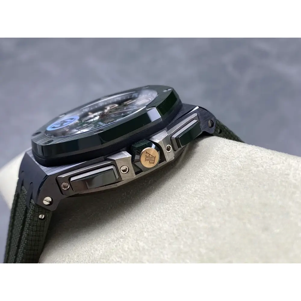Replica Audemars Piguet Royal Oak Offshore Forest Green Dial 44mm 6405CE.OO.A056CA.01 - Image 5