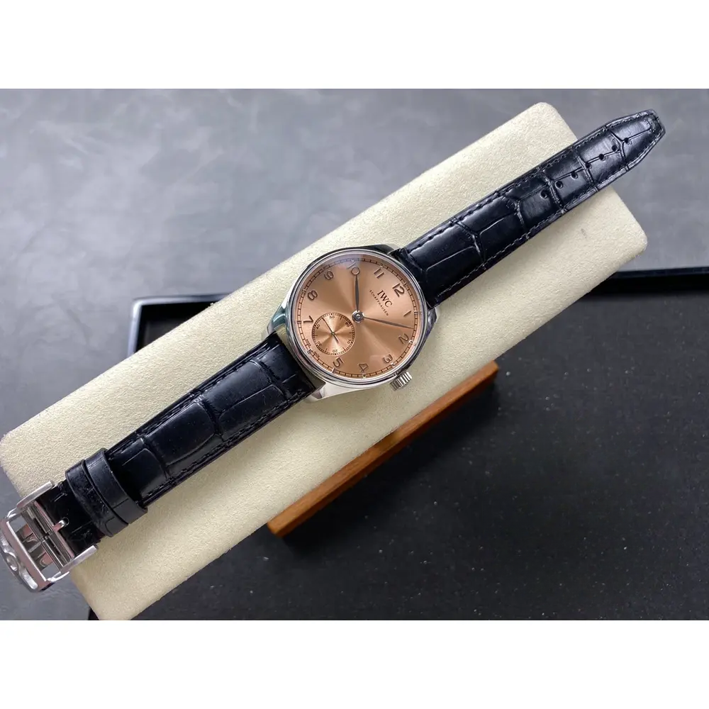 Swiss Replica IWC Portugieser Automatic Watch 40mm Salmon Dial IW358313 - Image 7