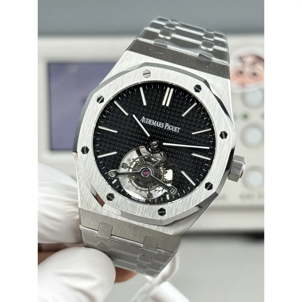 Replica Audemars Piguet Royal Oak Tourbillon 26512ST.OO.1220ST.01 Black Dial - Image 2
