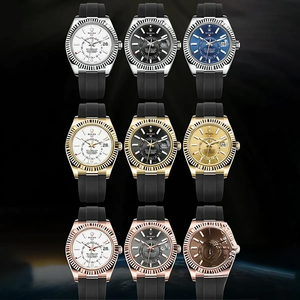 Full Super Clone Sky-Dweller 42mm On Rubber Strap Collection
