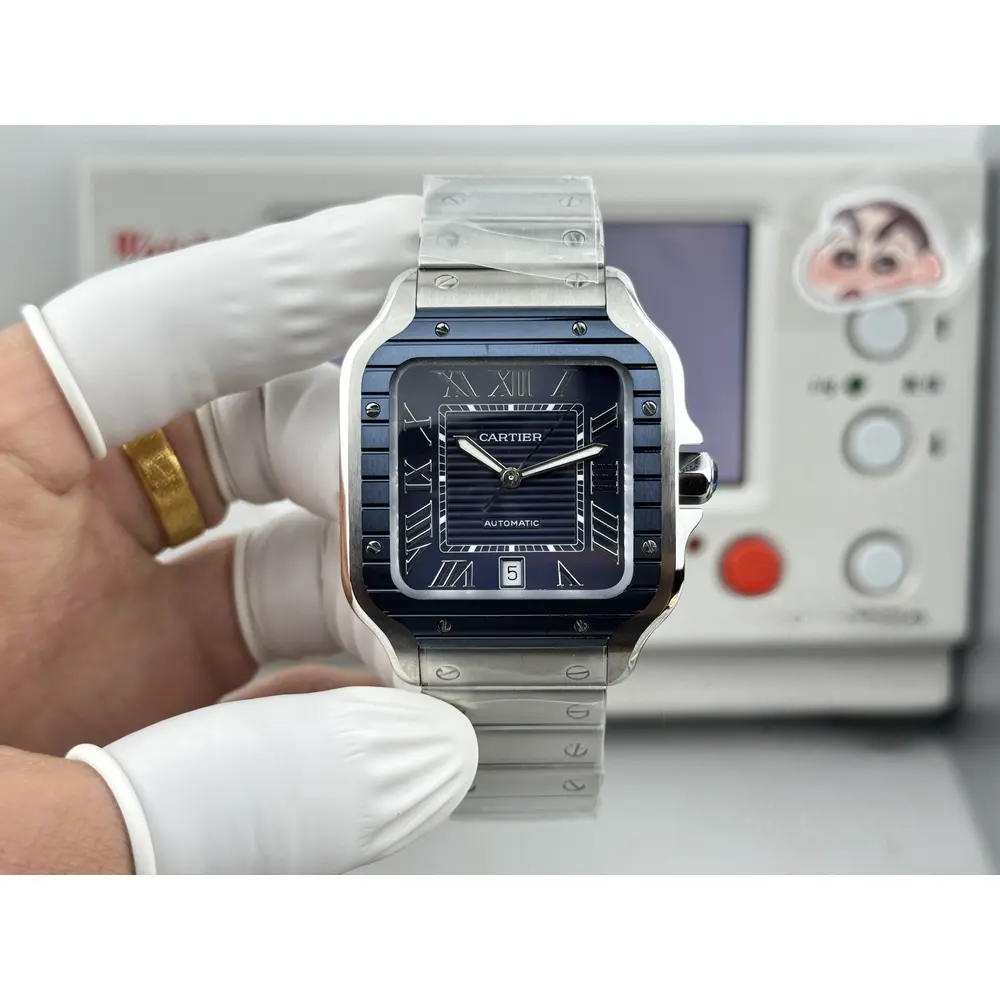 Replica Cartier SANTOS DE Blue Dial 40mm WSSA0048 - Image 4