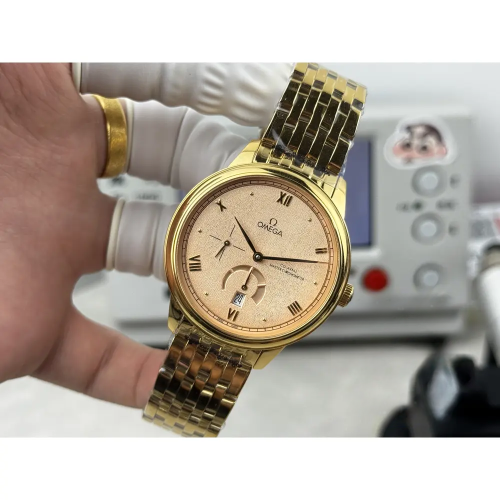 Super Clone Omega De Ville Prestige 40mm, Yellow Gold, 434.20.41.21.09.001 - Image 8