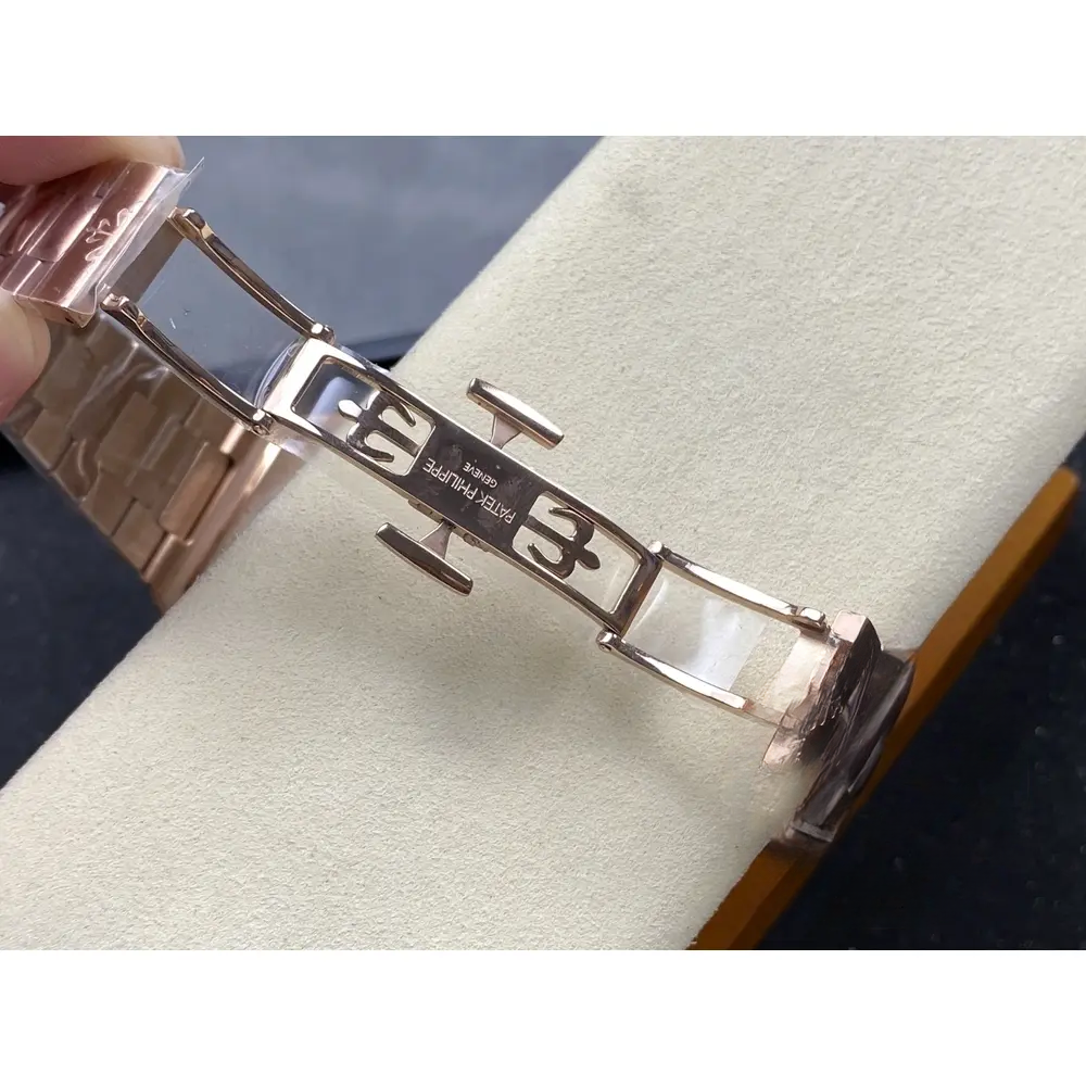 Replica Cubitus 5821 Patek Philippe 45 mm Rose Gold Brown Ombre Dial - Image 8