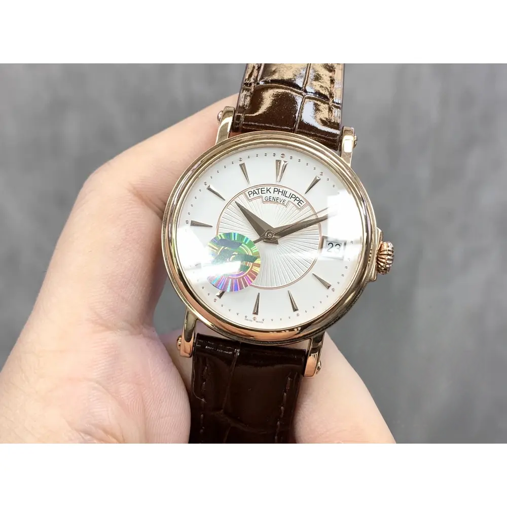 Replica Patek Calatrava Officer 5153R-001 Rose Gold 38mm - Image 8