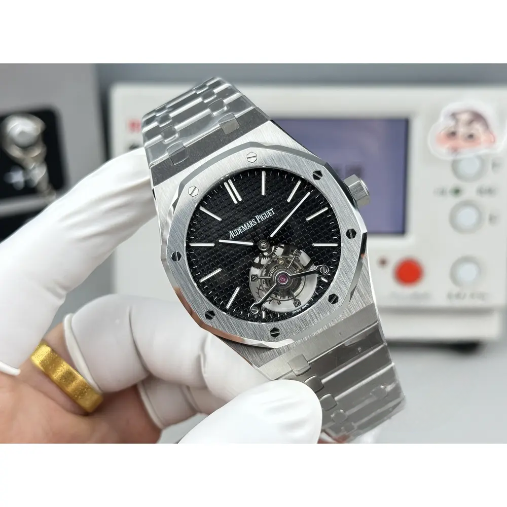 Replica Audemars Piguet Royal Oak Tourbillon 26512ST.OO.1220ST.01 Black Dial - Image 3