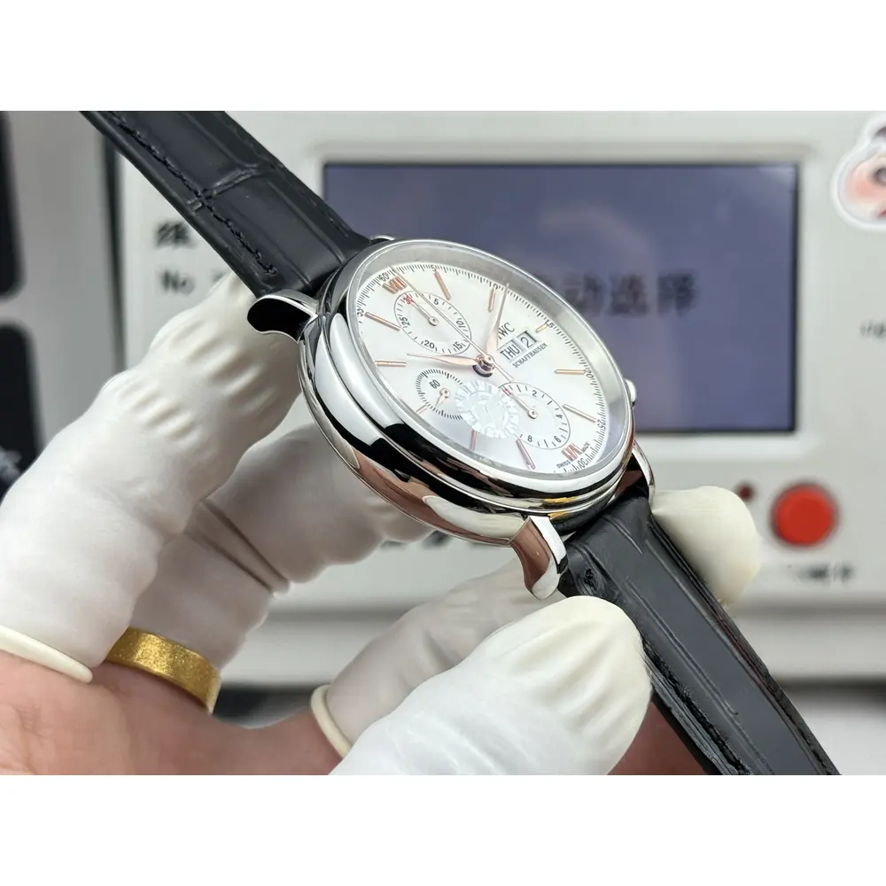 Replica IWC Portofino Chronograph Silver Dial 42 IW391001 - Image 8
