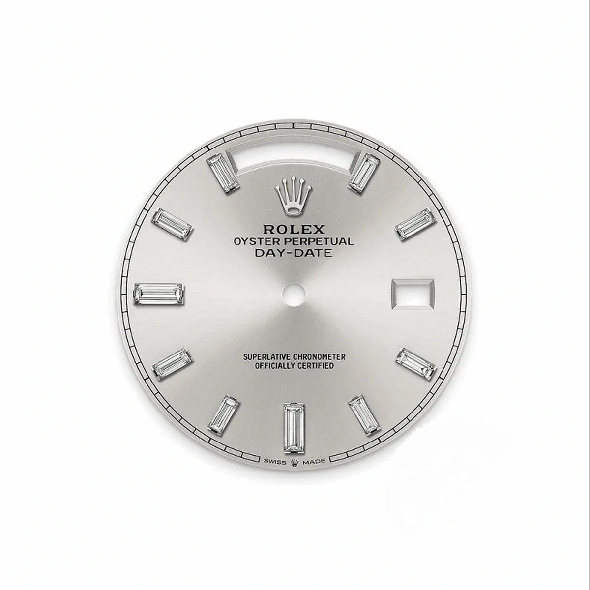 Rolex 228239-0003 Day-Date 40 White Gold Silver Baguette - Image 3
