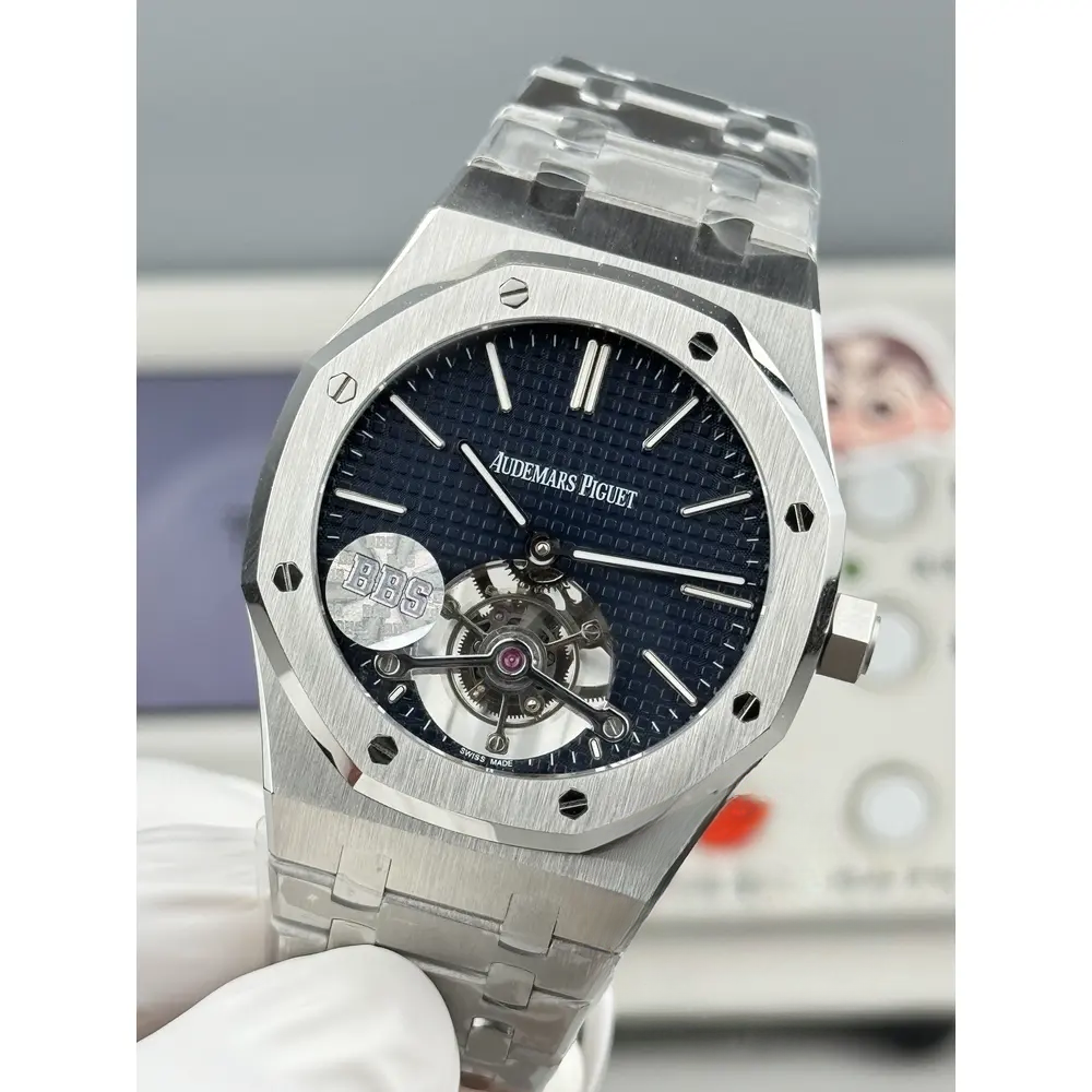 Replica Audemars Piguet Royal Oak Tourbillon 26510ST.OO.1220ST.01 Blue Dial - Image 2