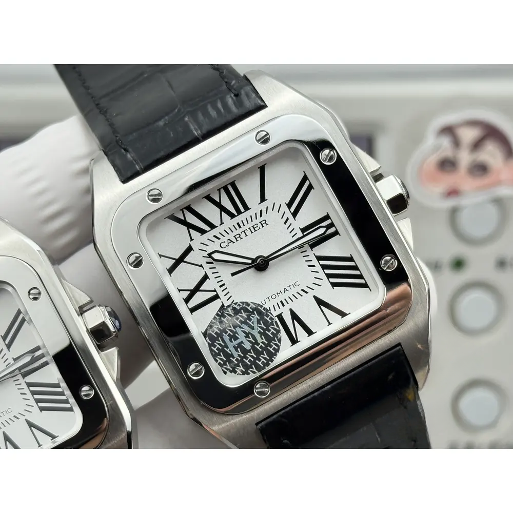 Swiss Replica Santos 100 White Dial W20076X8 - Image 5