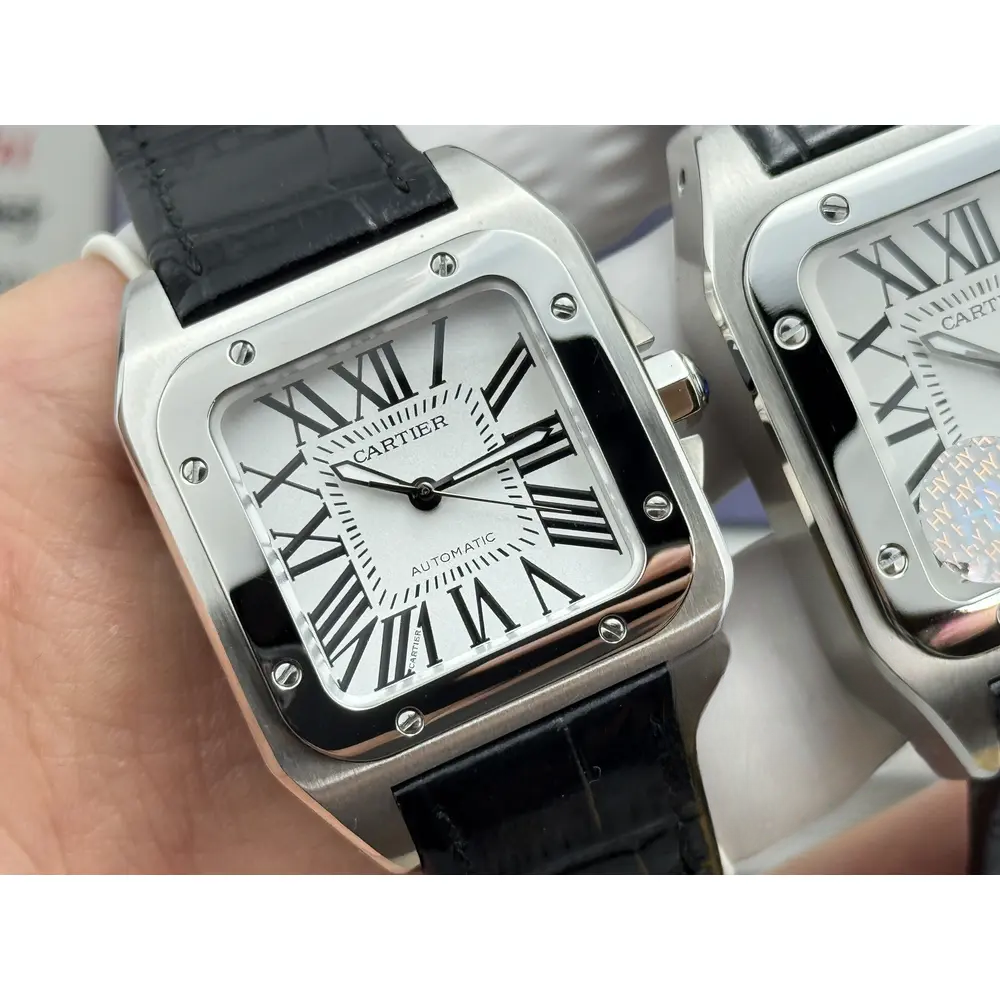 Swiss Replica Santos 100 White Dial W20076X8 - Image 6