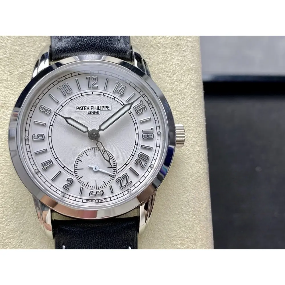 Super Clone Complications 5224R-001 Patek Philippe 24-HOUR DISPLAY, TRAVEL TIME. 42 mm, White Gold - Image 2