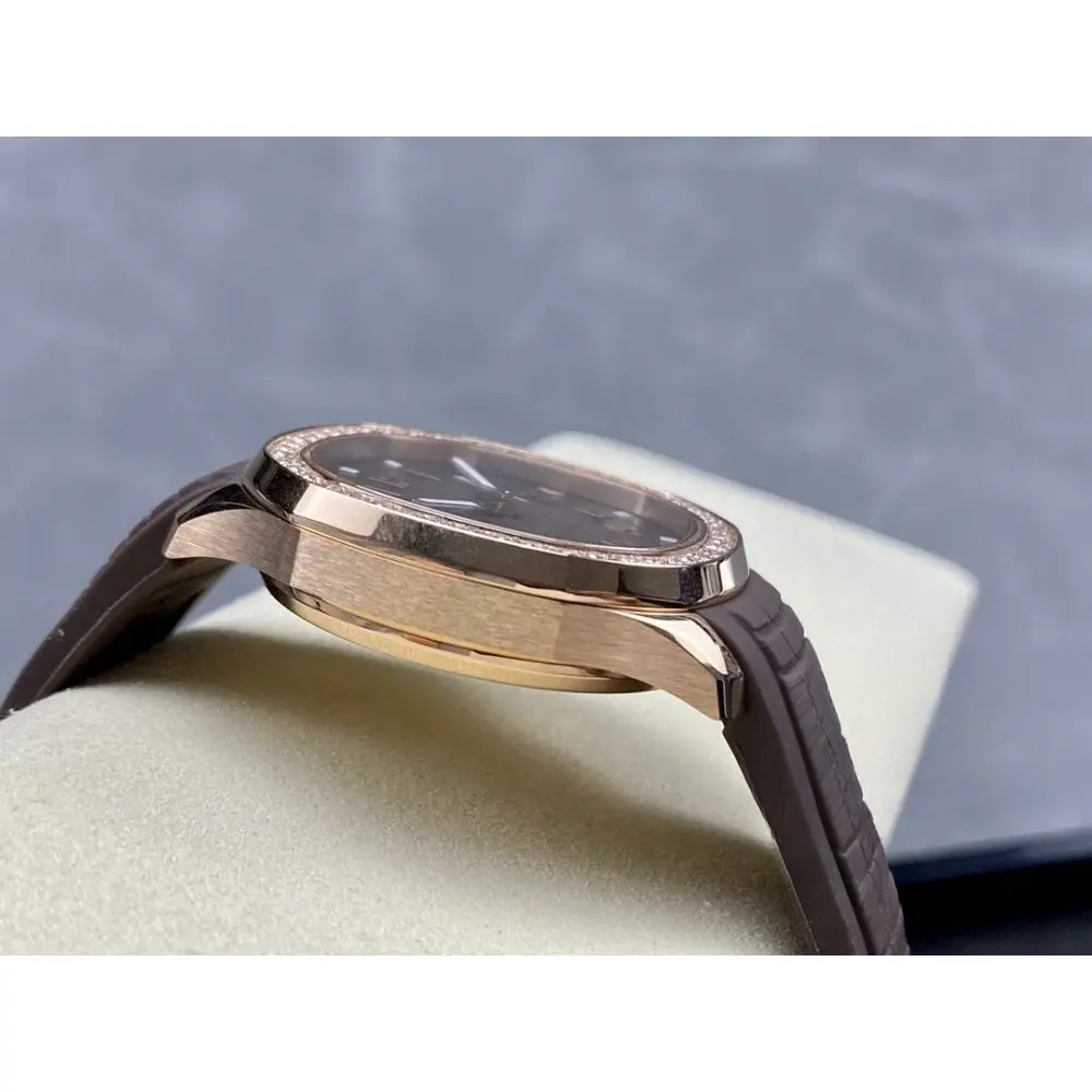 Replica Aquanaut 5268/200R-010 Patek Philippe Luce 38.8 mm, Rose gold, Brown Dial - Image 7