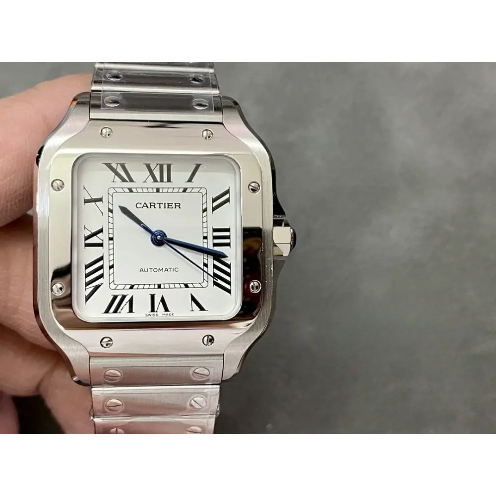 Replica Cartier Santos Silver Stainless Steel WSSA0010 - Image 3