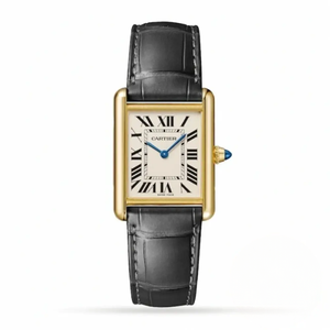 Replica Cartier Tank Louis Quartz Alligator 24.4 mm W5200002