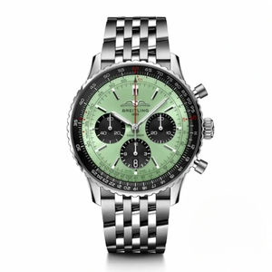 Replica Breitling Navitimer Men Green Stainless Steel 43 mm AB0138241L1A1