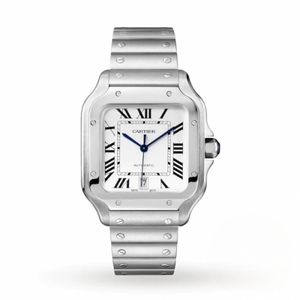 Replica Cartier Santos Silver Stainless Steel WSSA0010
