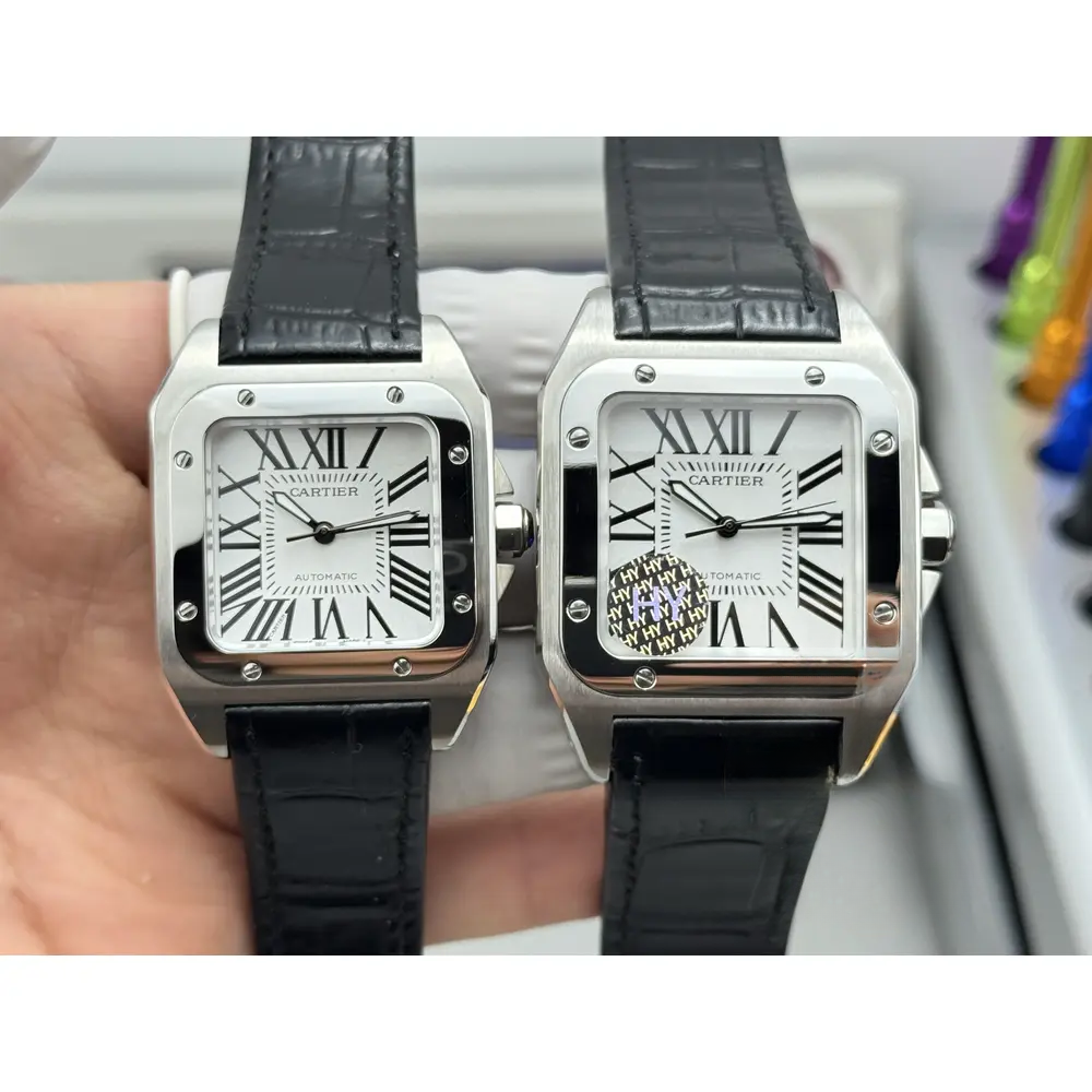 Swiss Replica Santos 100 White Dial W20076X8 - Image 2
