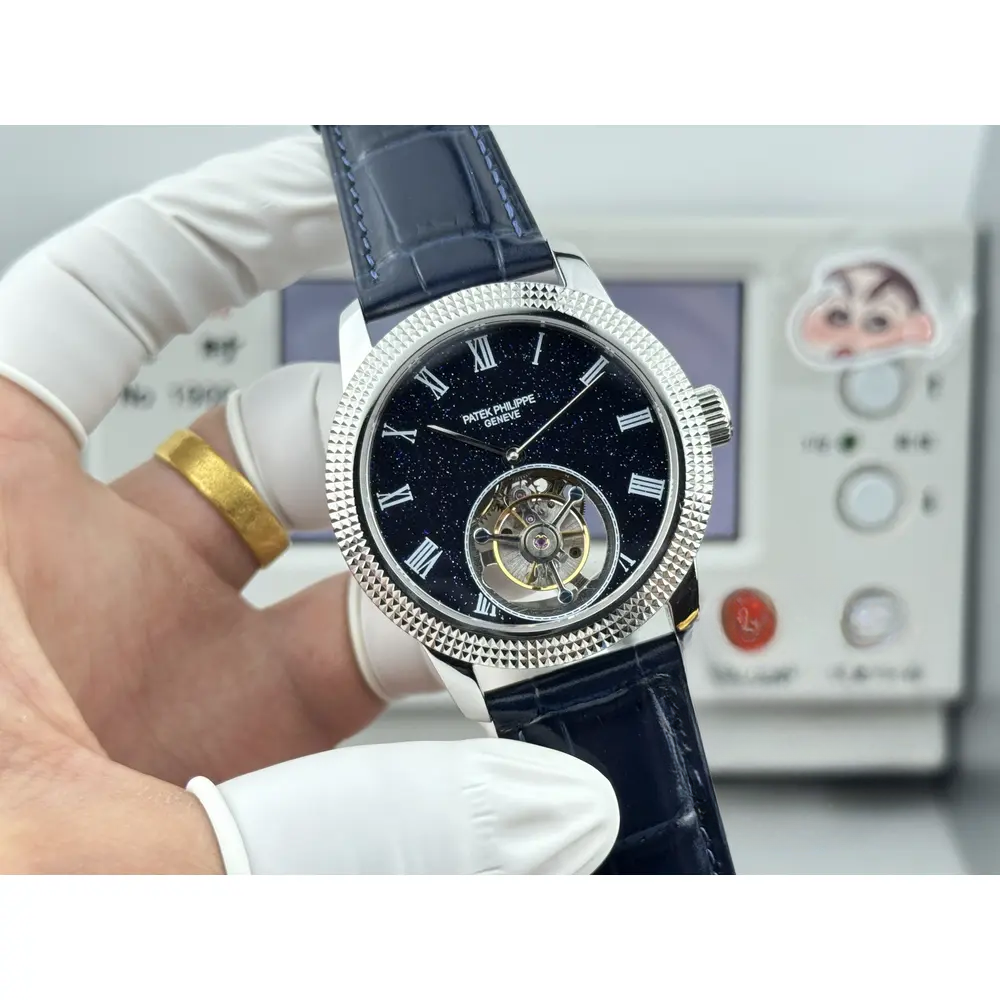Swiss Replica Patek Philippe Grand Complications 42mm Tourbillon Night Sky Dial - Image 4