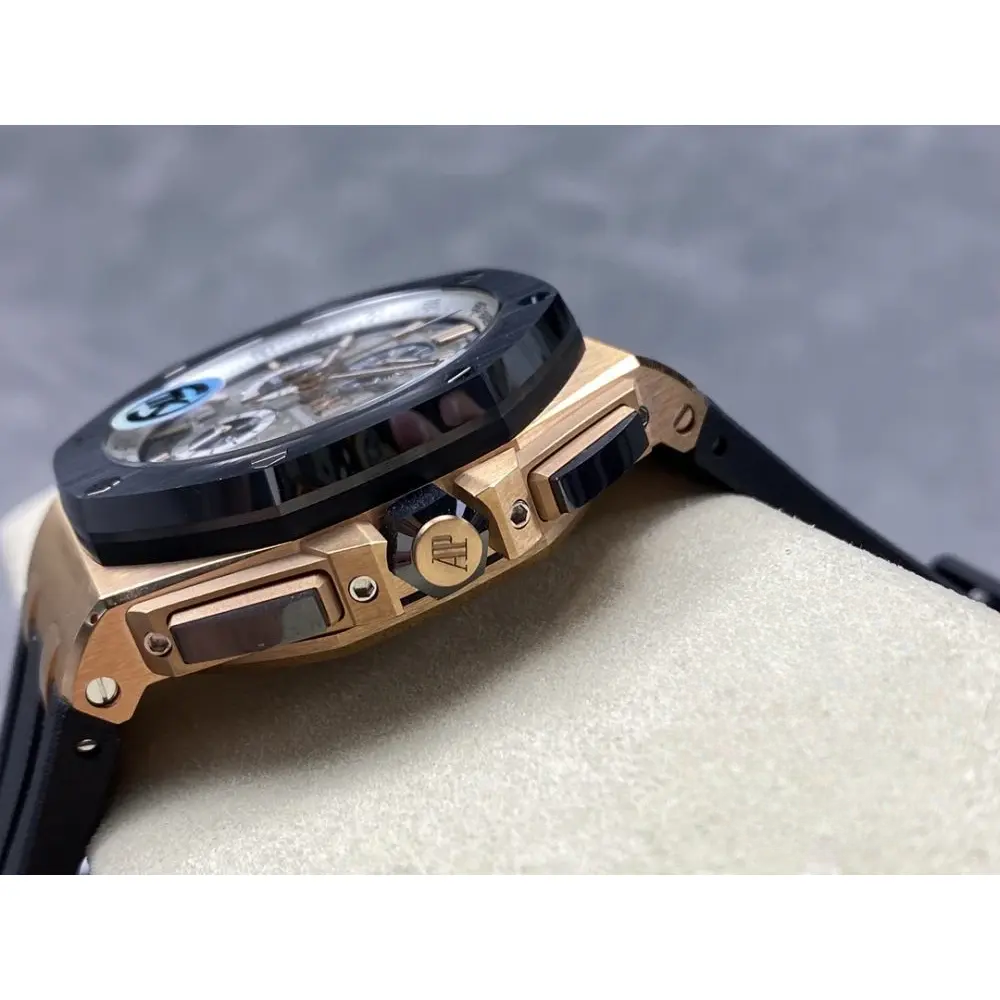 Replica Audemars Piguet Royal Oak Offshore Grey Rose Gold Dial 44mm 26568OM.OO.A004CA.01 - Image 6