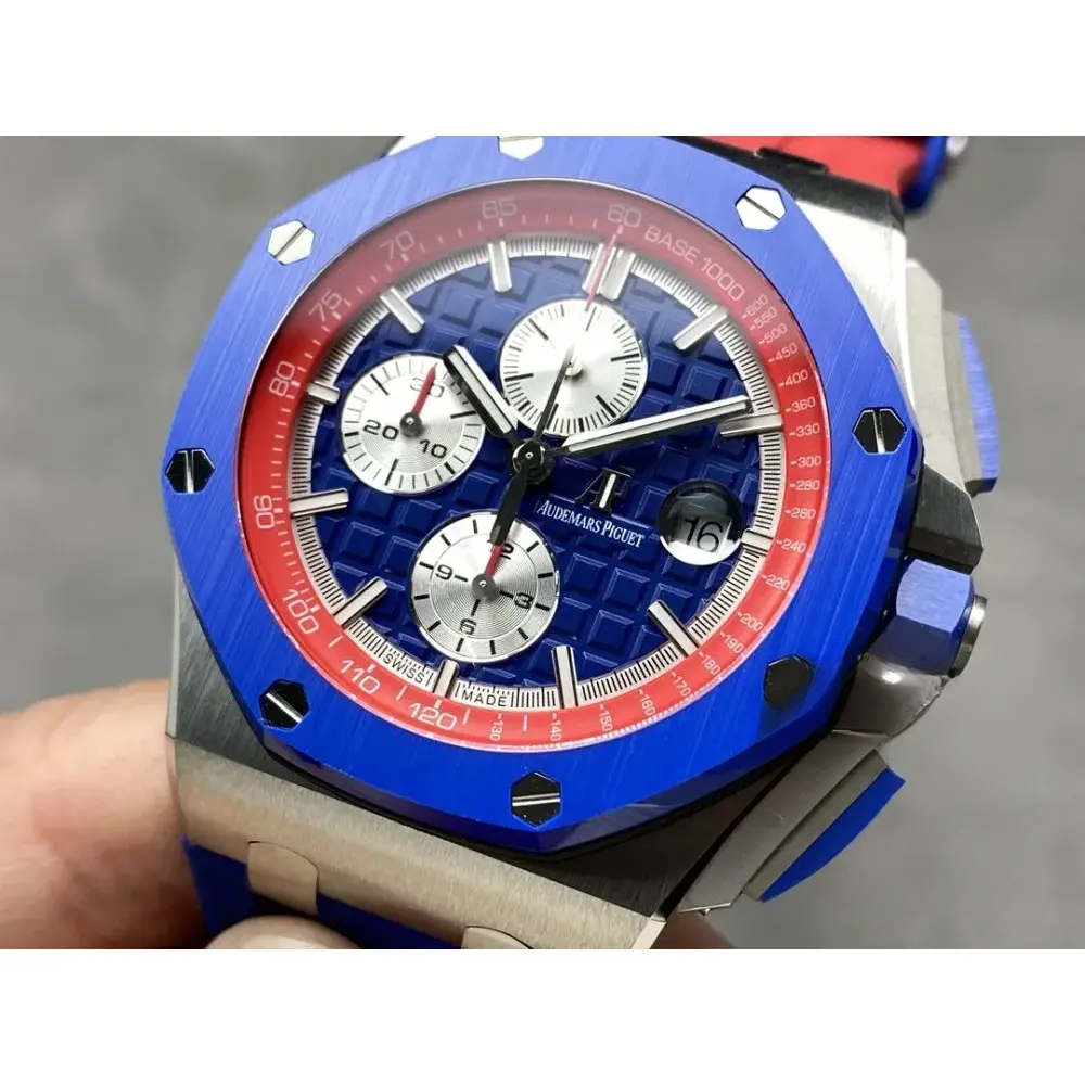 Replica Audemars Piguet Royal Oak Offshore Bright Blue Dial 44mm 26400SO.OO.A502CA.01 - Image 3