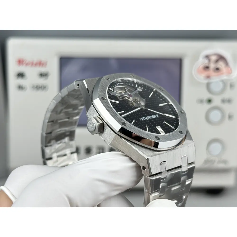 Replica Audemars Piguet Royal Oak Tourbillon 26512ST.OO.1220ST.01 Black Dial - Image 8