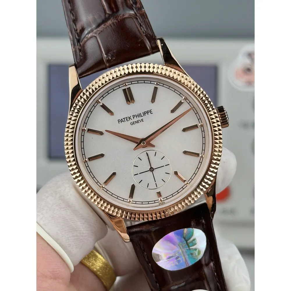 Super Clone Calatrava Patek 6119R-001 Rose Gold 39mm Dial - Image 6
