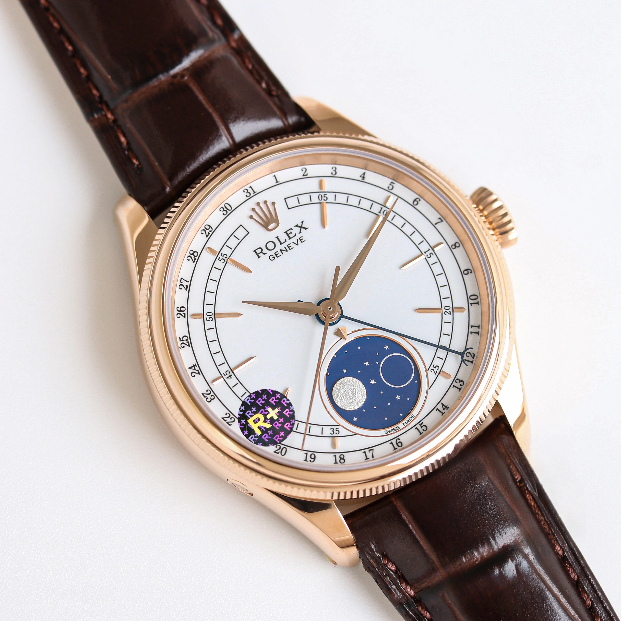 Replica Rolex Cellini Moonphase 50535 White Dial - Image 3