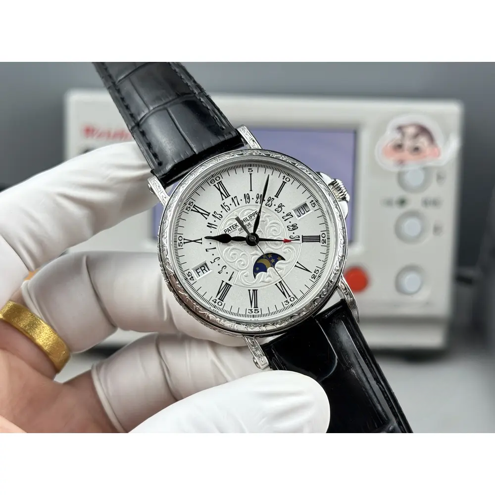 Replica Patek Grand Complication 5159 White Gold Perpetual Calendar - Image 8