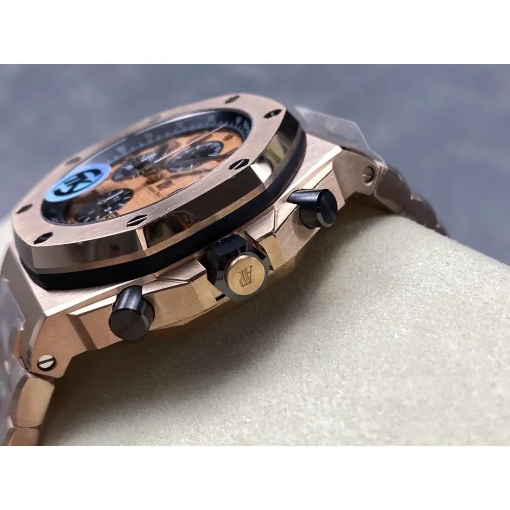 Replica Audemars Piguet Royal Oak Offshore Brown Golden Dial 44mm 26401RO.OO.002CA - Image 2