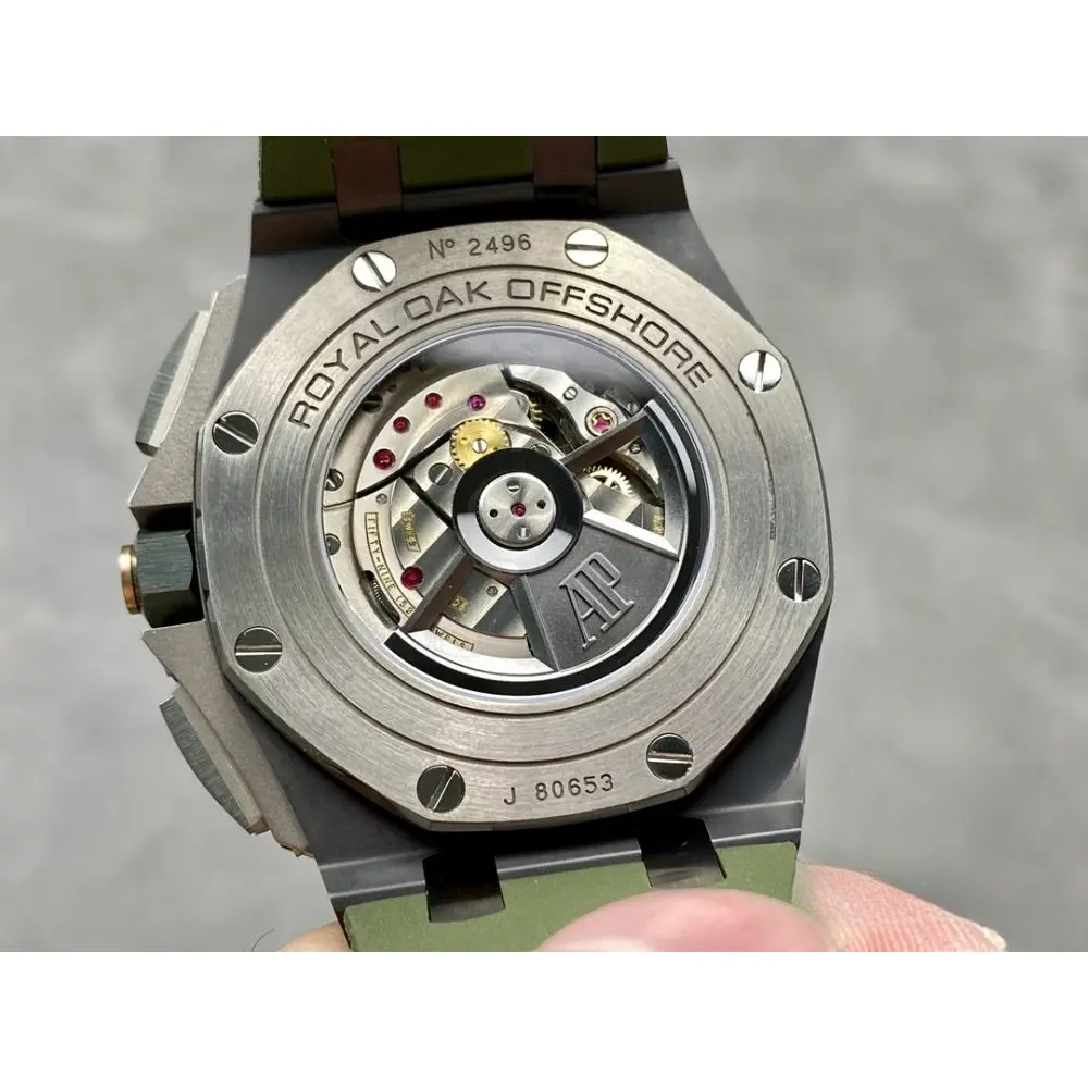 Replica Audemars Piguet Royal Oak Offshore Rich Green Dial 44mm 26405CE.OO.A056CA.01 - Image 7