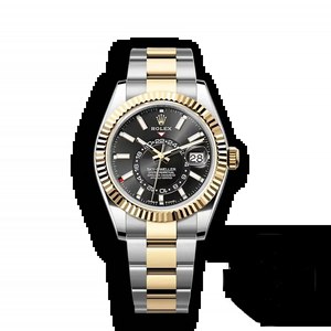 Super Clone Rolex Sky-Dweller 326933 42mm Bright Black Dial
