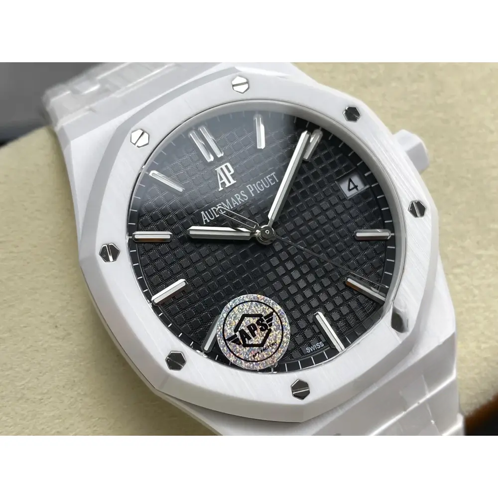 Super Clone Audemars Piguet Royal Oak Black Dial 15500 Ceramic - Image 5