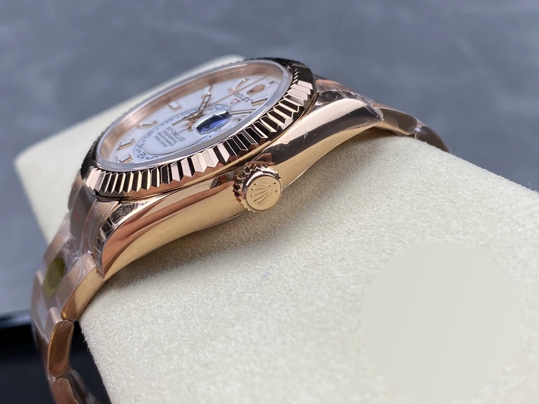 Replica Rolex Sky-Dweller 336935 Everose White Dial 42m - Image 7