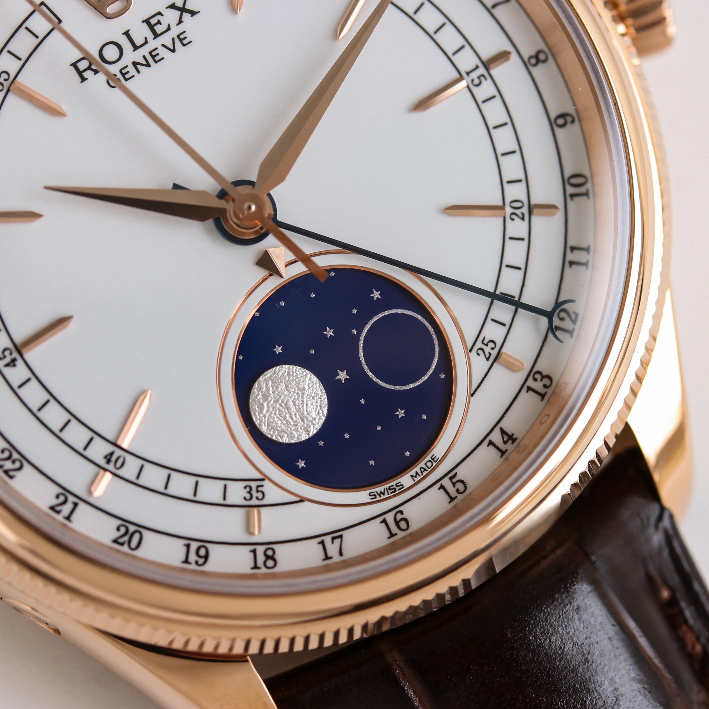 Replica Rolex Cellini Moonphase 50535 White Dial - Image 5