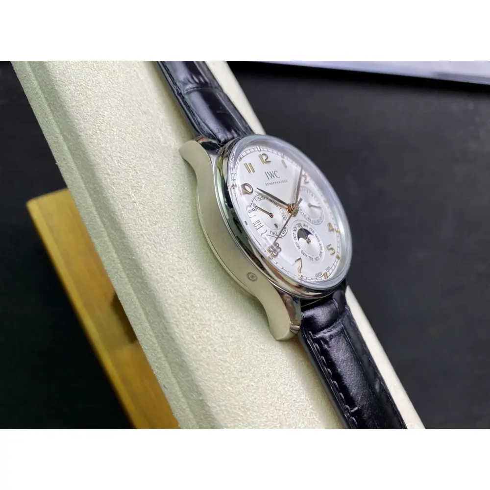Swiss Replica Portugieser Perpetual Calendar 42mm Silver IW344203 - Image 8