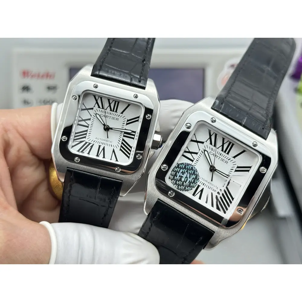 Swiss Replica Santos 100 White Dial W20076X8 - Image 8