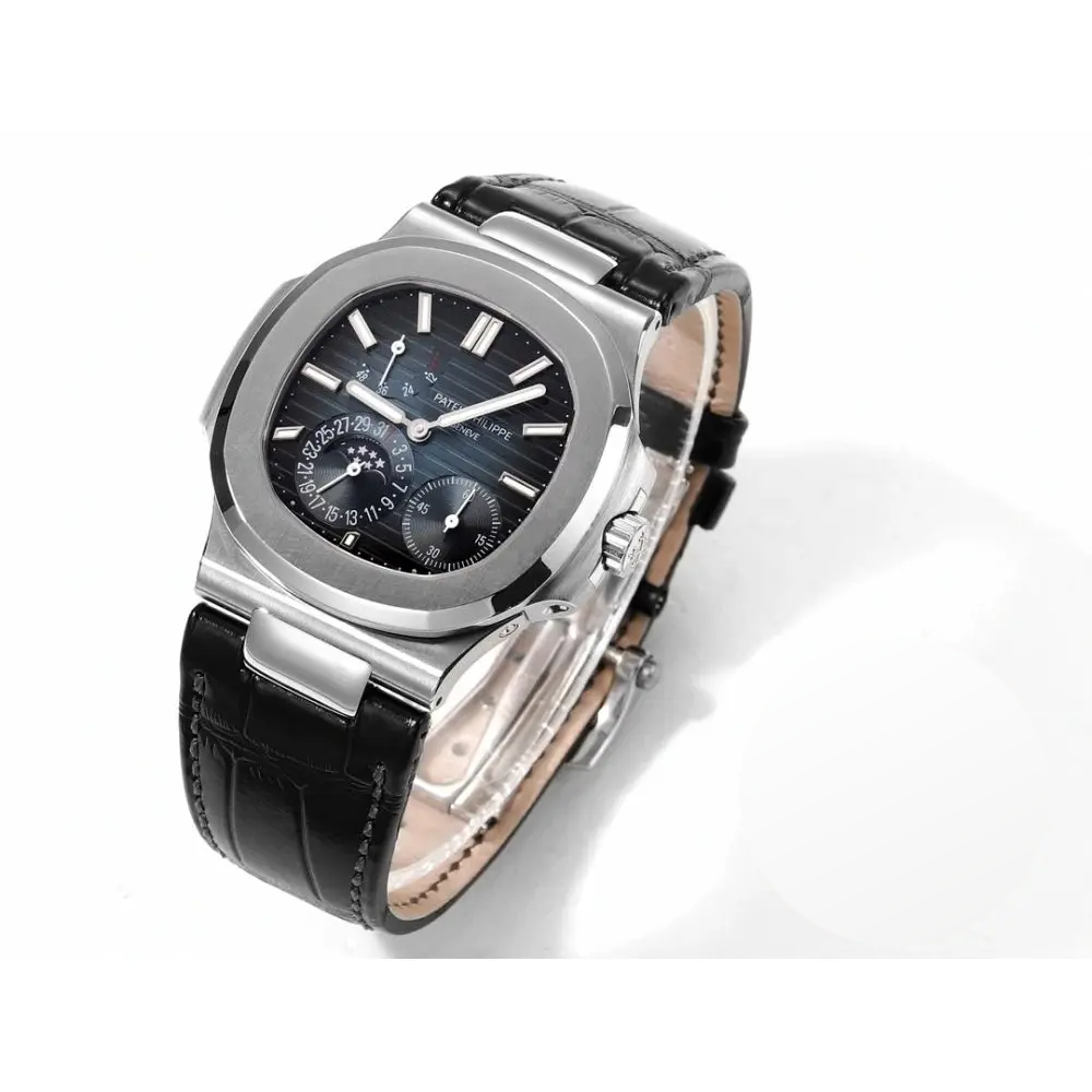 Replica Nautilus 5712G-001 Patek Philippe Moon phases. 40 mm, White gold, Dark Blue Dial - Image 4