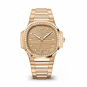 Nautilus 7118/1200R-010 Patek Philippe “Ladies Automatic” 35.2 mm, Diamond brown
