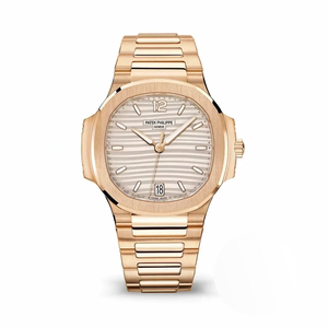 Super Clone Nautilus 7118/1R-001 Patek Philippe “Ladies Automatic” 35.2 mm, Rose gold, White Dial