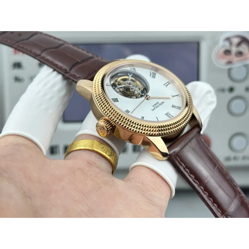 Super Clone Patek Philippe Grand Complications 42mm Tourbillon White Dial - Image 4